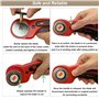 Kit de Couteau Rotatif Cutter Rotatif Couture avec 5 Lames de Rechange Ø 45mm une Découpe Précise Mécanisme de Protection pour C