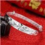 Mode Fleurs Larges Solides Blooming Sculpté Bracelet De Manchette Exquis Réglable Ouvert Couples Amulette Bracelet Po