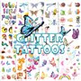 flash tatouages temporaires fée/disney princesse/papillon/animal tatouage autocollants