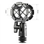 SMALLRIG Microphone Support Universel Adaptateur Suspension Antichoc Shock Mount Support Amortisseur avec Cold Shoe 1859