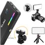 Ulanzi VIJIM VL196 Lampe LED Multicolore RVB pour Appareil Photo et Smartphone avec température de Couleur réglable (RGB + 2500 