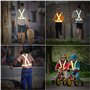 URAQT 2 Pièces Gilet de Sécurité vélo et 4 Pièces Bracelets de Sécurité, Haute Visibilité Polyester Gilet Vélo Réglable Elastiqu