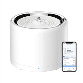 PETKIT Fontaine a Eau Chat sans Fil, Distributeur d'eau Intelligent Automatique pour Chats et Chiens, Réservoir Intérieur en Aci PETKIT Fontaine a Eau Chat sans Fil