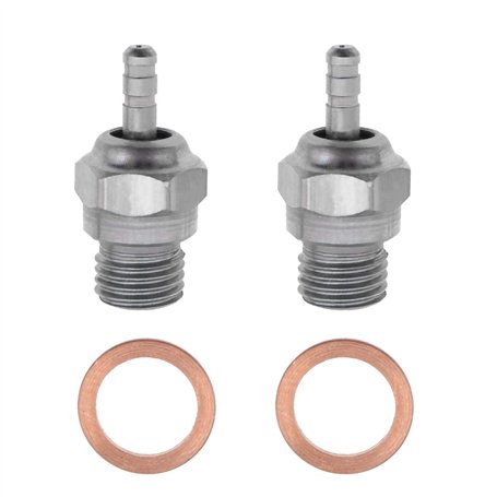 be in your mind 2X Bougies de Préchauffage à Étincelle RC N4 avec Rondelle en Cuivre pour Voiture RC 1/10
