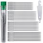 AIEX 28pcs Aiguilles à Coudre à la Main Big Eye Grandes Aiguilles à Coudre dans Un Tube Transparent Ensemble D'aiguilles de Remb
