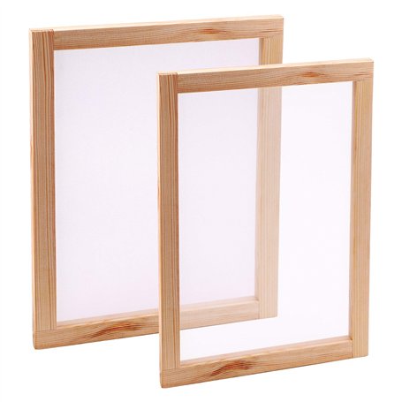 Luter 2PCS Moule de Fabrication de Papier en Pin Bois