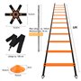 Yissvic Accessoires d'entraînement de football, échelle de coordination, cadeau de football, kit d'entraînement pour garçons, 6 