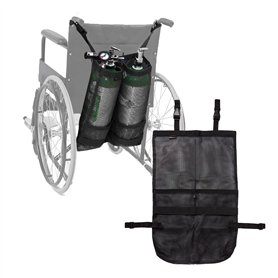 Sac à dos pour fauteuil roulant - Porte-réservoir O2 portable pour bouteille de cylindre E et D Sac à dos pour fauteuil roulant - Porte-réservoir O2 portable pour bouteille de cylindre E et D