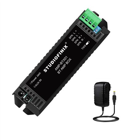STUODIOFINIX Mini amplificateur Bluetooth 2 canaux pour haut-parleurs passifs avec TWS