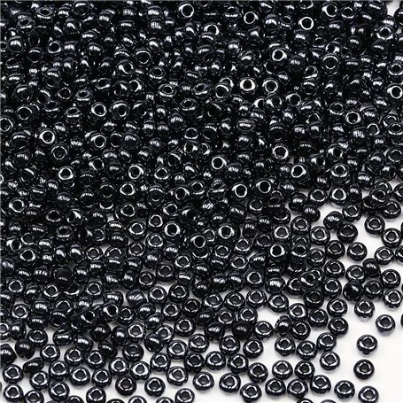 Bala&Fillic perles de rocaille 3mm Perle Noire couleur