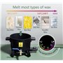 Fondeur de cire pour la fabrication de bougies, grand pot de cire de 6L avec bec verseur pour la cire de soja, la base du savon,