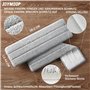 JOYMOOP Tête de balai de 33 cm avec serpillère de rechange en microfibre