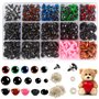 DERAYEE 560pcs Yeux de Sécurité Amigurumi en Plastique Coloré et Nez pour Amigurumi Crochet Artisanat Poupée Animaux et Ours en