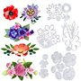 5 sets Matrices de Découpe Scrapbooking Cutting Dies Fleur Plante Bricolage Outil Gaufrage Décoration Pochoir Découpage pour Car