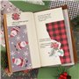 24 Feuilles Noël Matériel Scrapbooking en Papier Accessoires Décoratifs Bricolage Papeterie pour Décoration Noël Carte de Vœux J