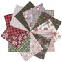 24 Feuilles Noël Matériel Scrapbooking en Papier Accessoires Décoratifs Bricolage Papeterie pour Décoration Noël Carte de Vœux J