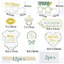 12PCS Baby Shower Photo Booth Props en Français Décorations Baby Shower pour Fête de Naissance Fille Garçon Anniversaire Accesso