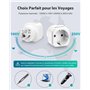 LENCENT 2X Adaptateur de Voyage France vers Australie/Chine 2 Broches Europe vers 3 Broches AUS pour Australie Chinoise Nouvelle
