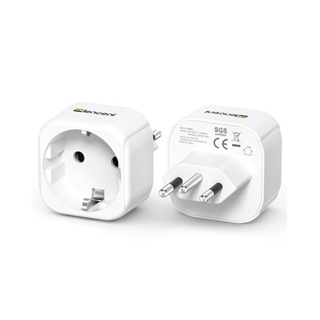 LENCENT Adaptateur Prise Brésil Deux pièces