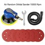 Uten Ponceuse Orbitale Pneumatique à Double Action de Disque Ø 152 mm 6“ avec Régulation de la Vitesse avec 7 pièces de Papier A