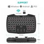 Rii Mini Clavier sans Fil 2.4 GHz - Touchpad Ergonomique pour PC, Raspberry Pi, Android TV