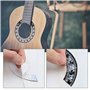 The Lord of the Tools Lot de 2 autocollants pour guitare acoustique - Rosace classique - Décoration - Accessoire d'instrument de