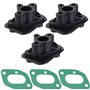 Be In Your Mind 3pcs Connecteur de Base Collecteur d'admission Carburateur Compatible avec 1E40F-5 44 F-5 BC430 CG430 CG520 43CC