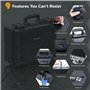 Lykus PVC1 Mallette Valise Sac Case étanche avec séparateurs rembourrés pour appareils Photo, objectifs, Drones de DJI Mavic/Air
