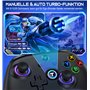 HELLCOOL Switch Controller - Contrôleur sans fil pour console Switch/Lite/OLED - Contrôleur de commutateur avec look RVB cool, f