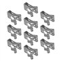 The Lord of the Tools 10pcs 17mm Véhicule Intérieur Rembourrage Retenue en Métal Garniture Panneau Doublure Clips Accessoires de