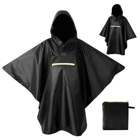 AiQInu Poncho Pluie Imperméable avec Manches Ventilées