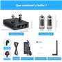 Fosi Audio T20 Amplificateur récepteur stéréo à tubes Bluetooth, 2.0 CH Classe D Préamplificateur numérique Mini Hi-Fi Ampère ac