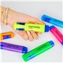 DERAYEE Highlighter Surligneurs, 6PCS Surligneur Fluo Pailleté- Coloris Assortis