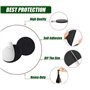 SULOLI 140pcs Patins pour Meubles,3 Tailles Patins en Feutre Noir Auto-Adhésifs Protecteur de Sol Tampon Feutre,Patins Feutre po