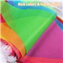 SULOLI 150pcs Multicolor Fanions Imperméable-80M Guirlande Fanions Drapeaux Triangle pour Anniversaire Mariage Intérieur Extérie