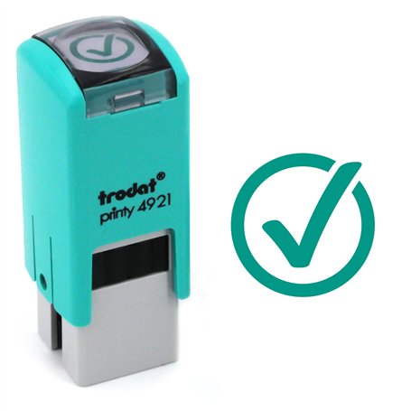 Tampon check | 11mm | Cachet encreur validation | check ink stamp