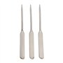 3pcs Spatule de Maquillage de Mélange Cosmétique D'acier Inoxydable, Outil de Spatule de Tige D'agitation D'art D'ongle pour L'u