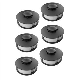 Lot de 6 bobines compatibles avec Einhell CG-ET4530 / Bobine de rechange / double - Convient pour coupe-bordure électrique / déb