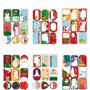 MQIAN 216 Pièces Stickers Étiquettes de Noël Stickers Étiquettes de Cadeaux Auto-Adhésives pour la décoration de Noël Emballage