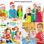 KNEWMART Blouses et tabliers d'artistes pour enfants,12 Pièces Enfants Artistes Tabliers Imperméable Tissu Tabliers Peinture Des