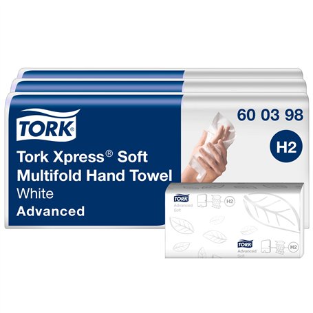 Tork Xpress Essuie-mains interfoliés doux blancs H2