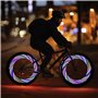 LuminKing lumière LED pour Rayon de vélo - 14 Ampoules LED, 30 Motif de Couleur, Commutation Automatique de Motif, Montage Facil