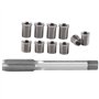 Leopacat Kit De Outils RéParation Bougie D'Allumage, Outil Filetage Inserts Filetés, M10X1.0 Avec Taraud Fileté M12X1.0 Pour RéP