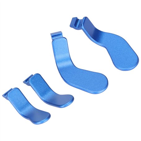 Lot de 4 palettes en métal pour manette Elite Series 2 Bleu