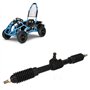 Crémaillère de direction ,assemblage d'arbre de direction universel poli résistant à la rouille 430 mm 30T pour VTT pour kart po