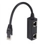 Câble Répartiteur Ethernet RJ45, Adaptateur Répartiteur RJ45 Câble Adaptateur de Commutateur Ethernet 1 à 2 Ports, Câble Adaptat