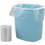 SANYGIENE | Sac Poubelle Transparent 50l PE recyclé | Lot de 100 Sacs 50 Litres (2 Rouleaux de 50 Sacs) | Solide (14µ) - Etanche