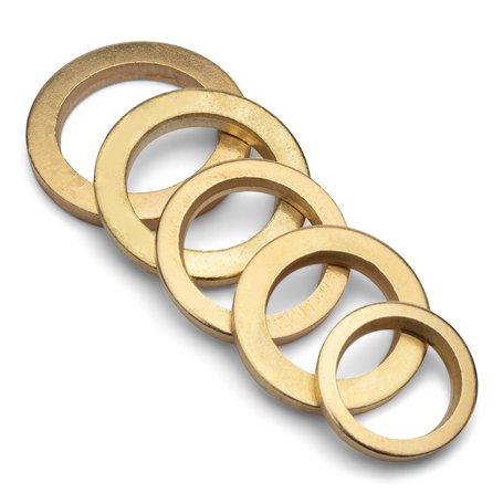 Assortiment de Bagues de Raccord │ 100 pièces │ Ø 9/10/11/12/13 mm │ laiton │ pour charnières de porte Diamètre │ Assortiment de