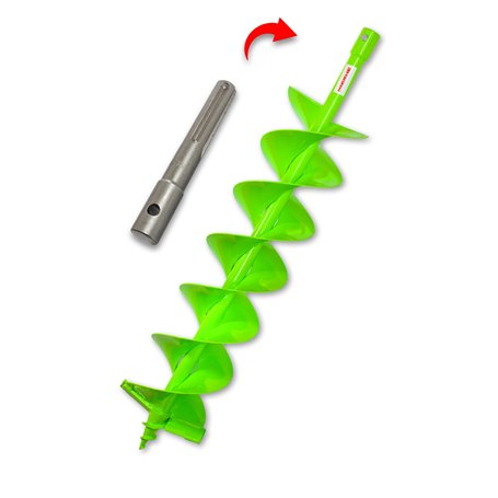 WERHE Perceuse de terre avec réceptacle SDS Max 180mm Mèche robuste de foreuse de pieu