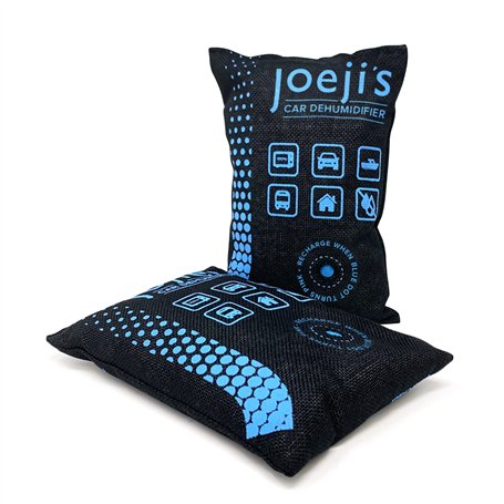 joeji's Kitchen 2 x 500g Sac Anti Humidite - Deshumidificateurs Voiture Réutilisables - Coussin Voiture Contre la Buée et la Con